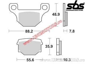 Front brake pads - SBS 585HF (ceramic) - (SBS)