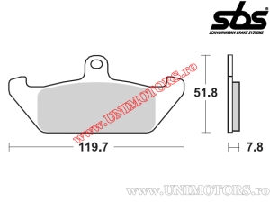Front brake pads - SBS 594HF (ceramic) - (SBS)