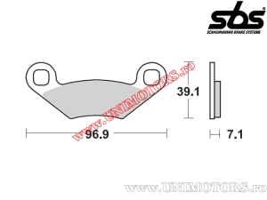 Front brake pads - SBS 642HF (ceramic) - (SBS)