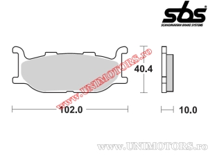 Front brake pads - SBS 663HF (ceramic) - (SBS)