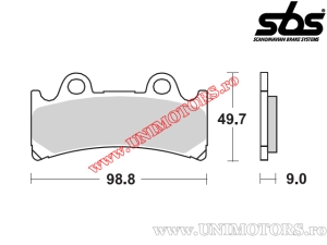 Front brake pads - SBS 683HS (metallic / sintered) - (SBS)