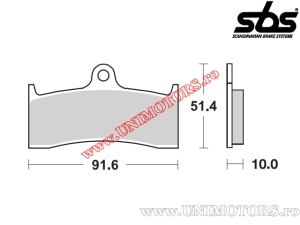Front brake pads - SBS 729DC (dual carbon) - (SBS)