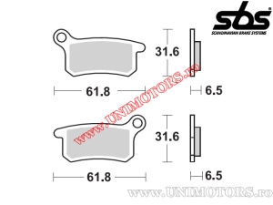 Front brake pads - SBS 783RSI (metallic / sintered) - (SBS)