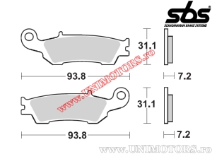 Front brake pads - SBS 840RSI (metal/sintered) - (SBS)
