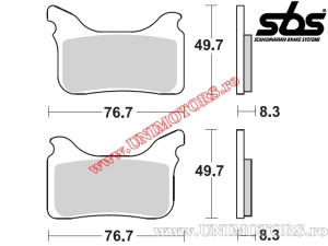 Front brake pads - SBS 842HS (metallic / sintered) - (SBS)