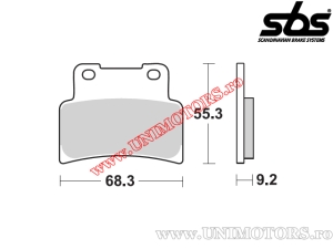 Front brake pads - SBS 844DC (dual carbon) - (SBS)