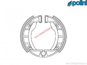 Front brake shoes (105x20mm / without springs) - Polini