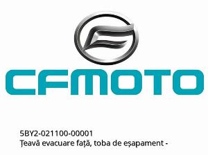 Front Exhaust Pipe, Muffler - 5BY2-021100-00001 - CFMOTO