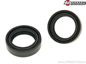 Front Fork Oil Seal Set - Derbi Boulevard 125 2V E3 / Piaggio Fly 100 4T 2V AC / TPH 50 2T / Zip 125 4T 2V - Naraku