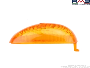 Front Right Orange Turn Signal Glass - Gilera Typhoon / Storm / Piaggio NTT / NRG / Zip Fast Rider / Zip SP - (RMS)