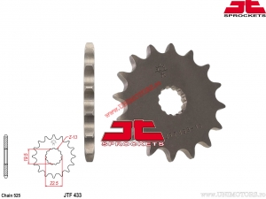 Front Sprocket Suzuki GSF 400 Bandit ('91-'95) / TS 250 ('71-'78) - JTF 433 - JT