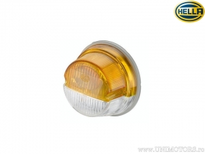 Front turn signal and position lamp 12V yellow / white with diameter 78mm - Hella