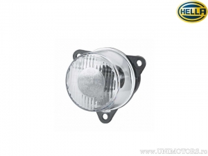 Front turn signal diameter: 55mm white glass - Hella