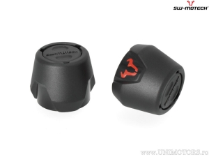 Front Wheel Axle Crashpad Set - material: polyamide - black - Ducati Multistrada V4 ('20-) - SW-Motech