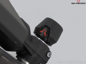 Front Wheel Axle Crashpad Set - material: polyamide - black - Moto Morini X-Cape 650 ('21-) - SW-Motech