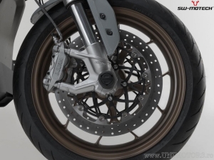 Front Wheel Axle Crashpad Set - material: polyamide - black - Zero SR/F ('19-) - SW-Motech
