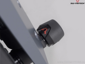 Front Wheel Axle Crashpad Set - material: polyamide - color: black - KTM models / CFMoto 800MT - SW-Motech