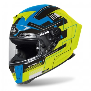 Full-face helmet Airoh GP 550 S Challenge blue/yellow matt: Size - L