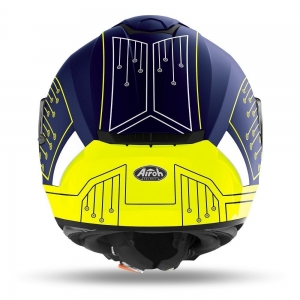 Full-face Helmet Airoh Spark Circuit Matte Blue: Size - XS