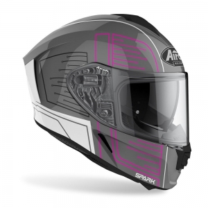 Full-face helmet Airoh Spark Cyrcuit glossy pink: Size - XS