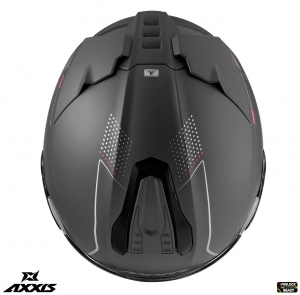 Full-face helmet Axxis Hawk SV A2 titanium matte (integrated sun visor) - short spoiler version - Titanium matte, M (57/58cm)