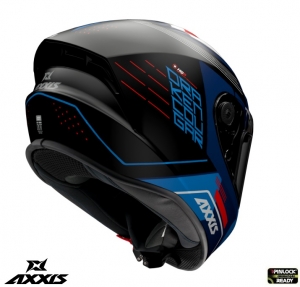 Full-face helmet Axxis model Draken S Cougar B7 matte blue - Matte blue, M (57/58cm)