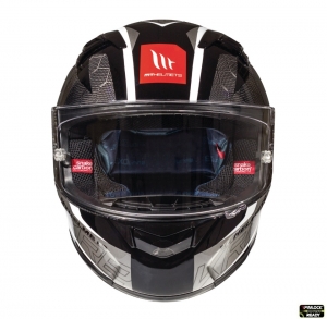 Full face helmet MT KRE Snake carbon 2.0 A0 black/glossy grey - 100% carbon