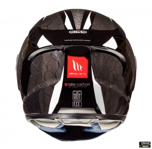 Full face helmet MT KRE Snake carbon 2.0 A0 black/glossy grey - 100% carbon