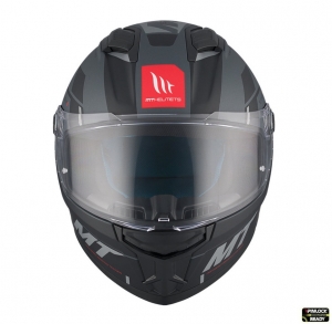 Full-Face Helmet MT Stinger 2 Zivze C2 Black/Matte Grey - Visor Type: MT-V-28B - Black/Matte Grey, M (57/58cm)
