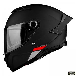 Full-face helmet MT Thunder 4 SV A1 matte black (integrated sun visor) - Matte black, M (57/58cm)