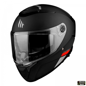 Full-face helmet MT Thunder 4 SV A1 matte black (integrated sun visor) - Matte black, S (55/56cm)
