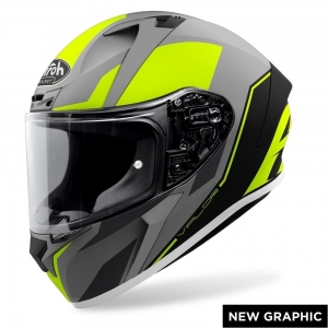 Full-face helmet Valor Wings yellow matt: Size - XL
