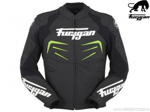 Furygan Power Black-Green Motorcycle Jacket (Black-Green) - Furygan