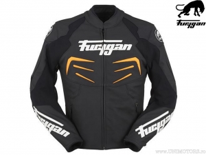 Furygan Power Black-Orange Motorcycle Jacket (Black-Orange) - Furygan