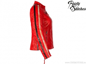 Geaca femei moto Rusty Stitches Uma Red (rosu) - Rusty Stitches