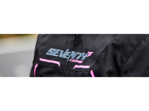 Geaca (jacheta) femei Racing Seventy vara/iarna model SD-JR67 culoare: negru/roz - Negru/roz, L