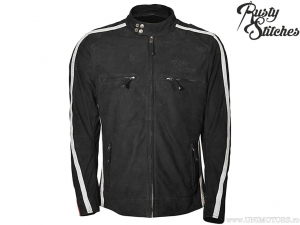 Geaca moto Rusty Stitches Billy Nubuck Black (negru) - Rusty Stitches