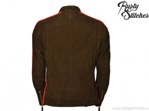 Geaca moto Rusty Stitches Billy Nubuck Brown (maro) - Rusty Stitches