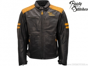 Geaca moto Rusty Stitches Jari Black-Gold (negru-auriu) - Rusty Stitches