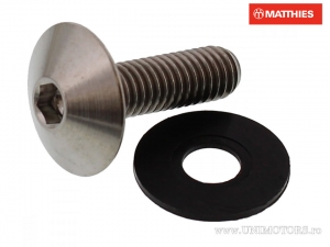 Gewölbte Kappen Schraube Pro Bolt M6 x 1.00 x 20 mm Titan - JM