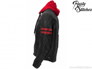 Giacca da moto con cappuccio Rusty Stitches Jari Black-Red (nero-rosso) - Rusty Stitches