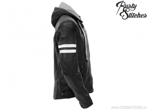 Giacca da moto con cappuccio Rusty Stitches Jari Nero-Bianco (nero-bianco) - Rusty Stitches