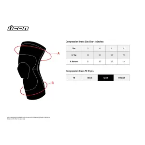 Ginocchiere Compression Field Armor™ - Nero - Adulto - XL - 27040503