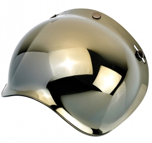 Gold Mirror Visor (Bubble Visor) Custom Rider Helmet - Le Mans - Le Mans SV