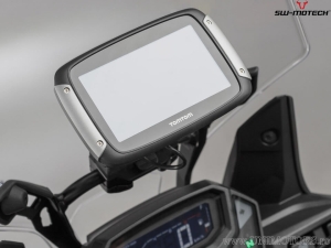 GPS crossbar mount 10/12 mm with QUICK-LOCK and black color - SW-Motech