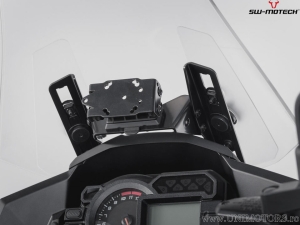 GPS-Halterung Cockpit mit QUICK-LOCK und schwarzer Farbe - Kawasaki Versys 1000 ('14-'17) - SW-Motech