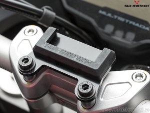 GPS-Halterung Lenker mit QUICK-LOCK und schwarzer Farbe - Ducati Multistrada 1200 / 950 / 1260 / V2 - SW-Motech