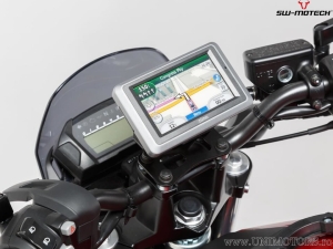 GPS-Halterung Lenker QUICK-LOCK schwarz - BMW / Honda / Suzuki Modelle - SW-Motech
