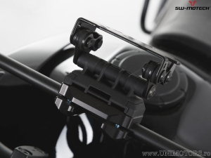 GPS-Halterung Querstrebe 10/12 mm mit QUICK-LOCK und schwarzer Farbe - SW-Motech
