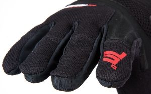 Guanti Uomo in Neoprene/Tessuto Urban Seventy Modello SD-C18 Nero/Rosso per l'Estate